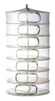 Dry Rack Closed U Shaped Zipper Opening 24\" - 8 Rack